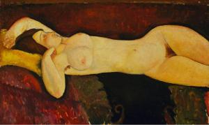 Modigliani_Amedeo-Reclining_Nude-c.1919-II
