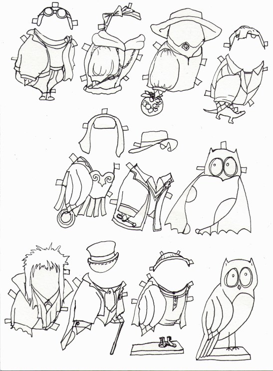 owlpaperdollsb&amp;w